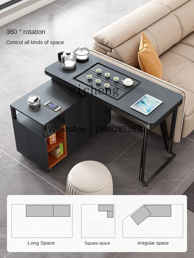 ZZ XL Movable Tea Table Household Water Boiling Kettle Integrated Tea Table  with Wheels Small Tea Trolley