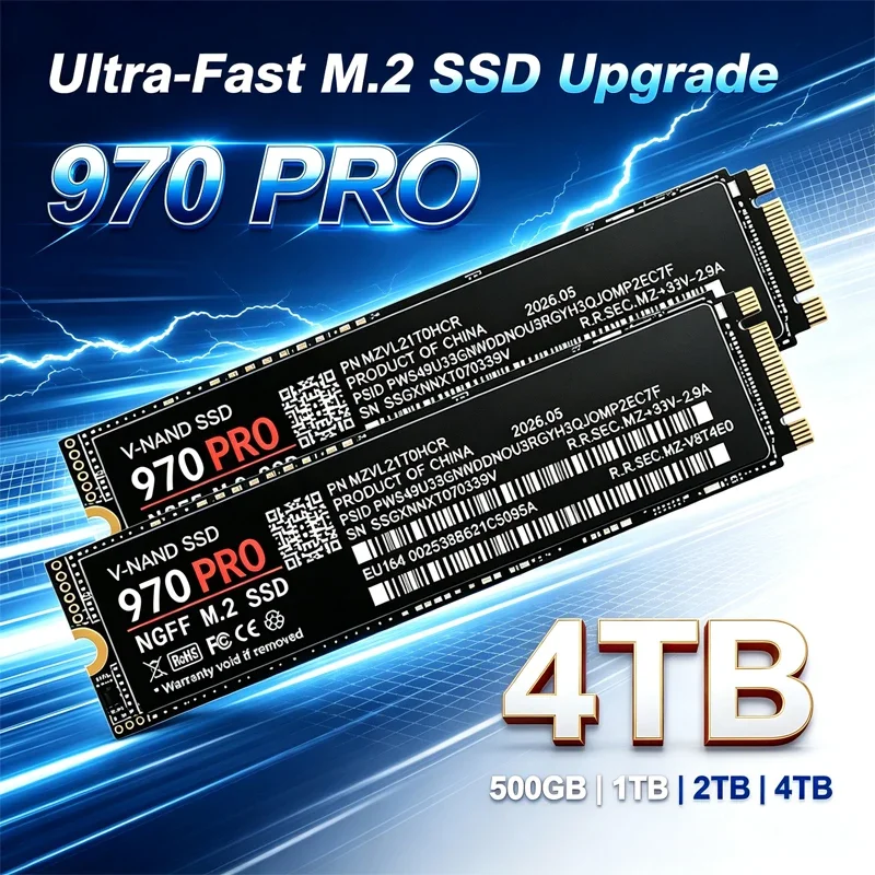 970 PRO M.2 2280 Solid State Drive High Performance Internal SSD 500GB 1TB 2TB 4TB Hard Disk for PC Laptop