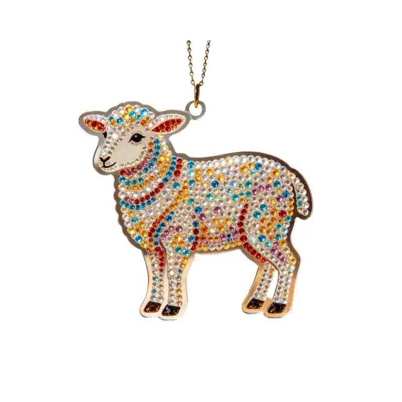 Acrylic Chinese Zodiac Goat Hanging Ornament Auspicious Design For Spring Festival New Year Home Decorationation