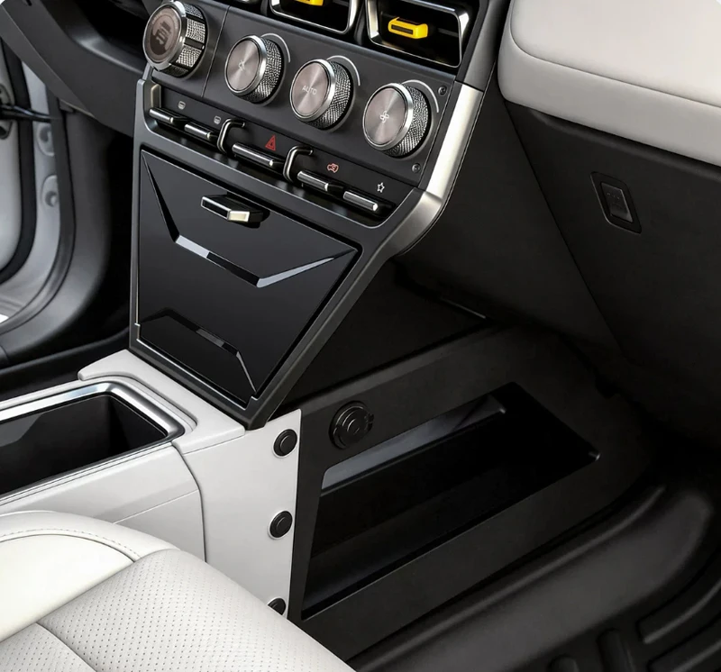 Car Central Control Partition Storage Box Fit for Chery ICAR V23 V23S 2025 2026 Modified Car Armrest Box Storage Box Accessories