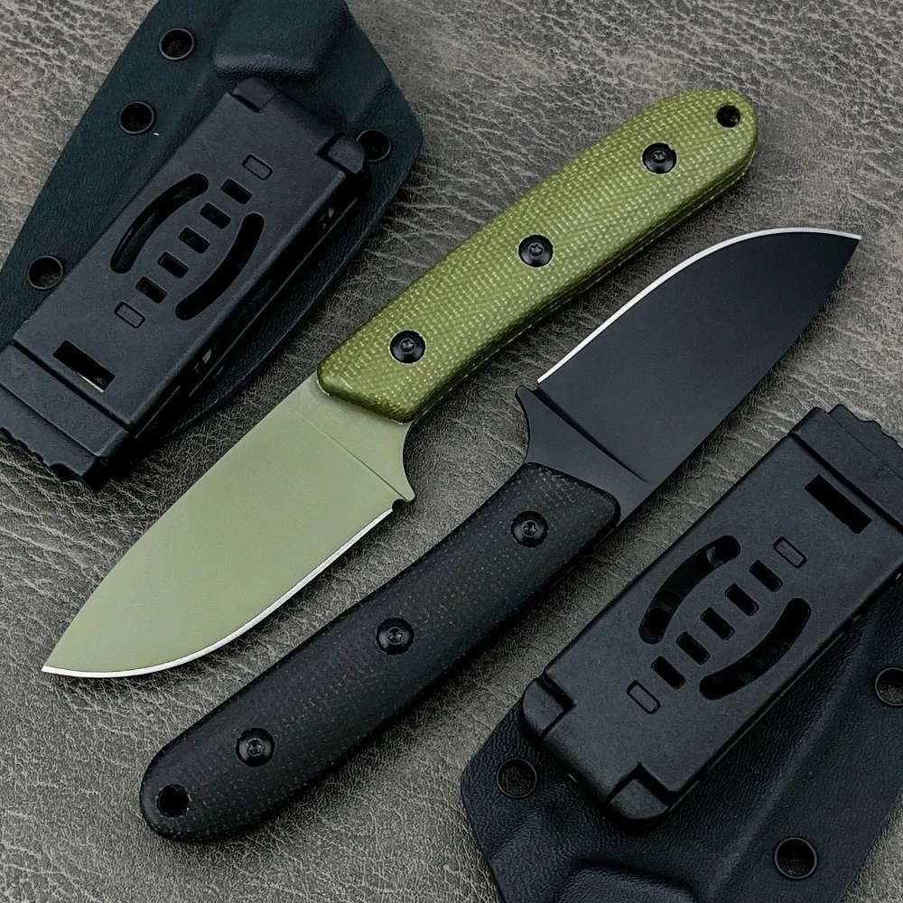 

Новый стильный портативный прямой нож для активного отдыха, прочный нож с фиксированным клинком из стали D2, рукоять из микарты, полезный инструмент для охоты на природе