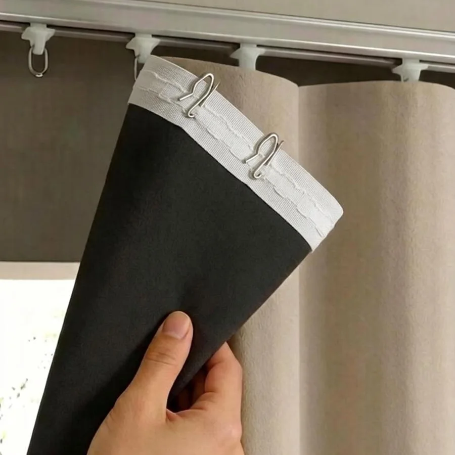 32Yards/109Yards White Curtain Accessories Cloth Belt 2.5cm Curtains Eyelets Ring Grommet Top Punching Hook Curtain Pleated Tape