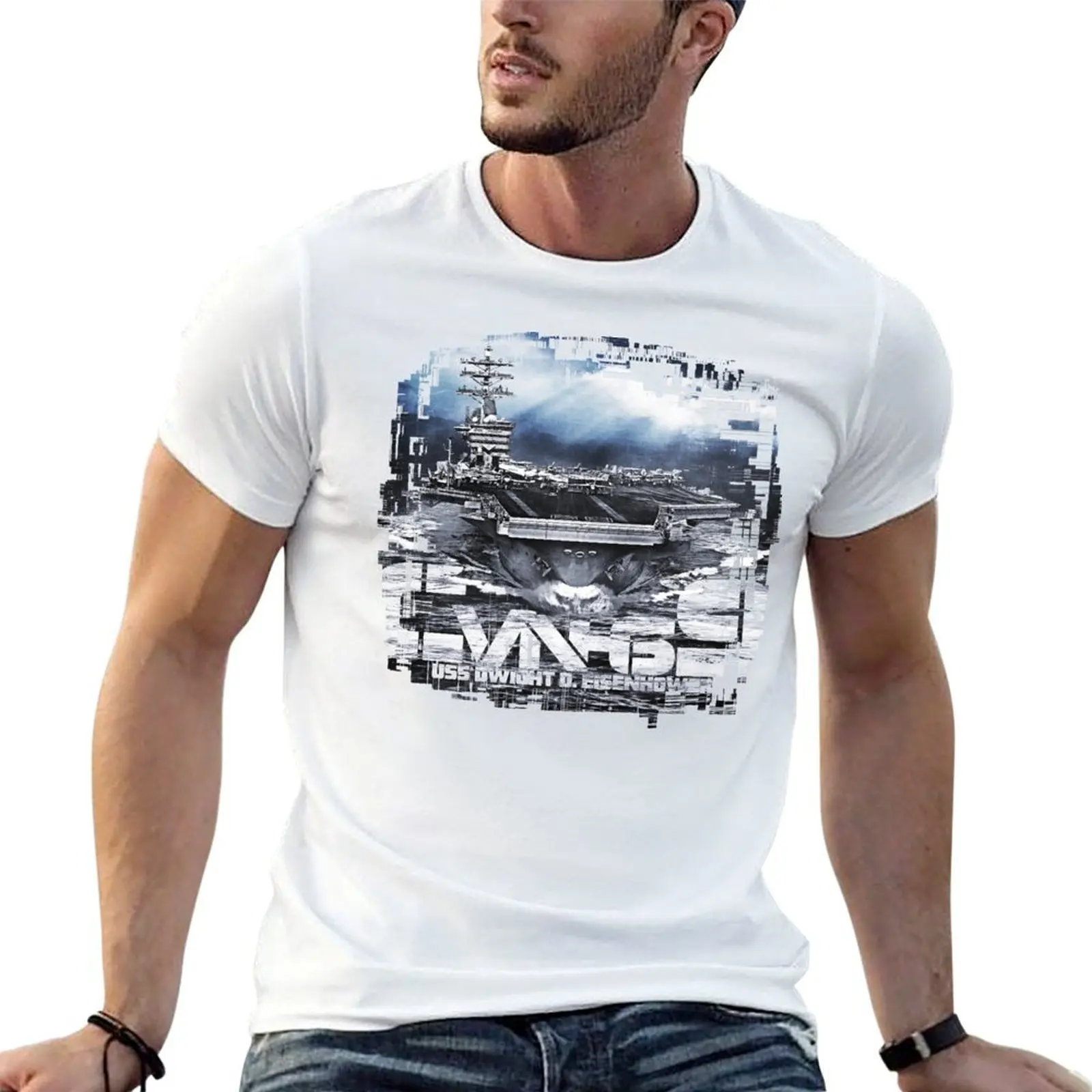 

Dwight man t shirt Aircraft T-Shirt t carrier cotton for shirts t D. anime cotton man shirts Eisenhower man