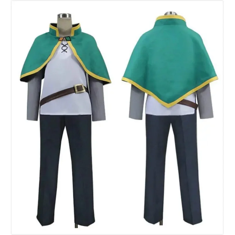 Kono Subaru Sekai ni Shukufuku o! Satou Kazuma KonoSuba Kazuma Cosplay Costume Kazuma Satou Full Set