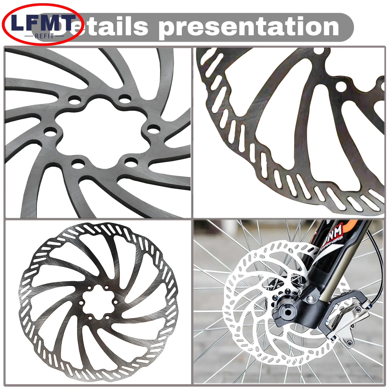 Motorcycle Front Rear Brake Disc Rotor Disk For Surron Sur-Ron Sur Ron Light Bee X & S Electric Dirt Bike Motocross Steel Parts view 4