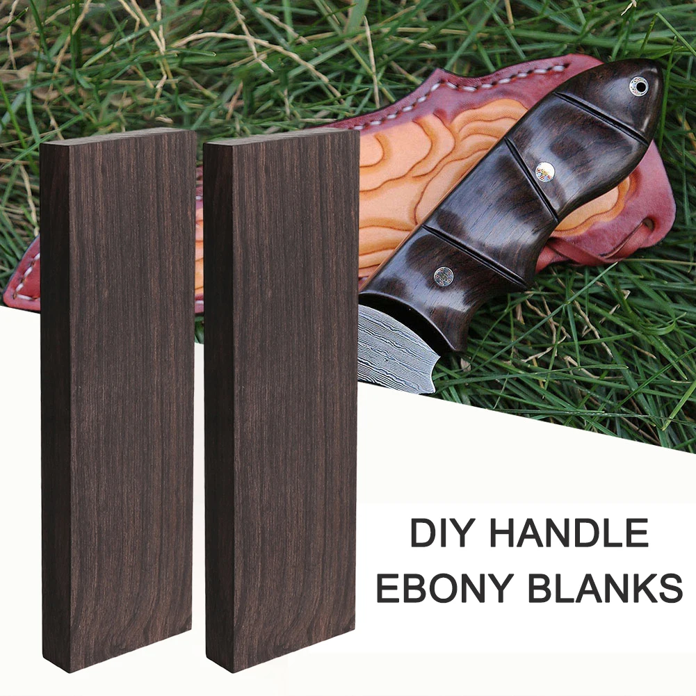 Ebony Carving Blocks Guitar Accessories 120x40x10/50mm Unfinished Wood Block DIY Material for Music Instrument