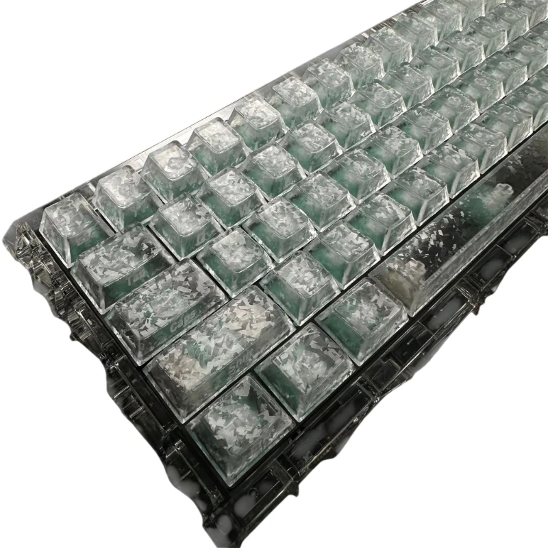 Carbon Fiber Imitation Carbon Fiber Side Engraved Keycap Replacement for Magnetic Switcher Mechanical Keyboard Keycap