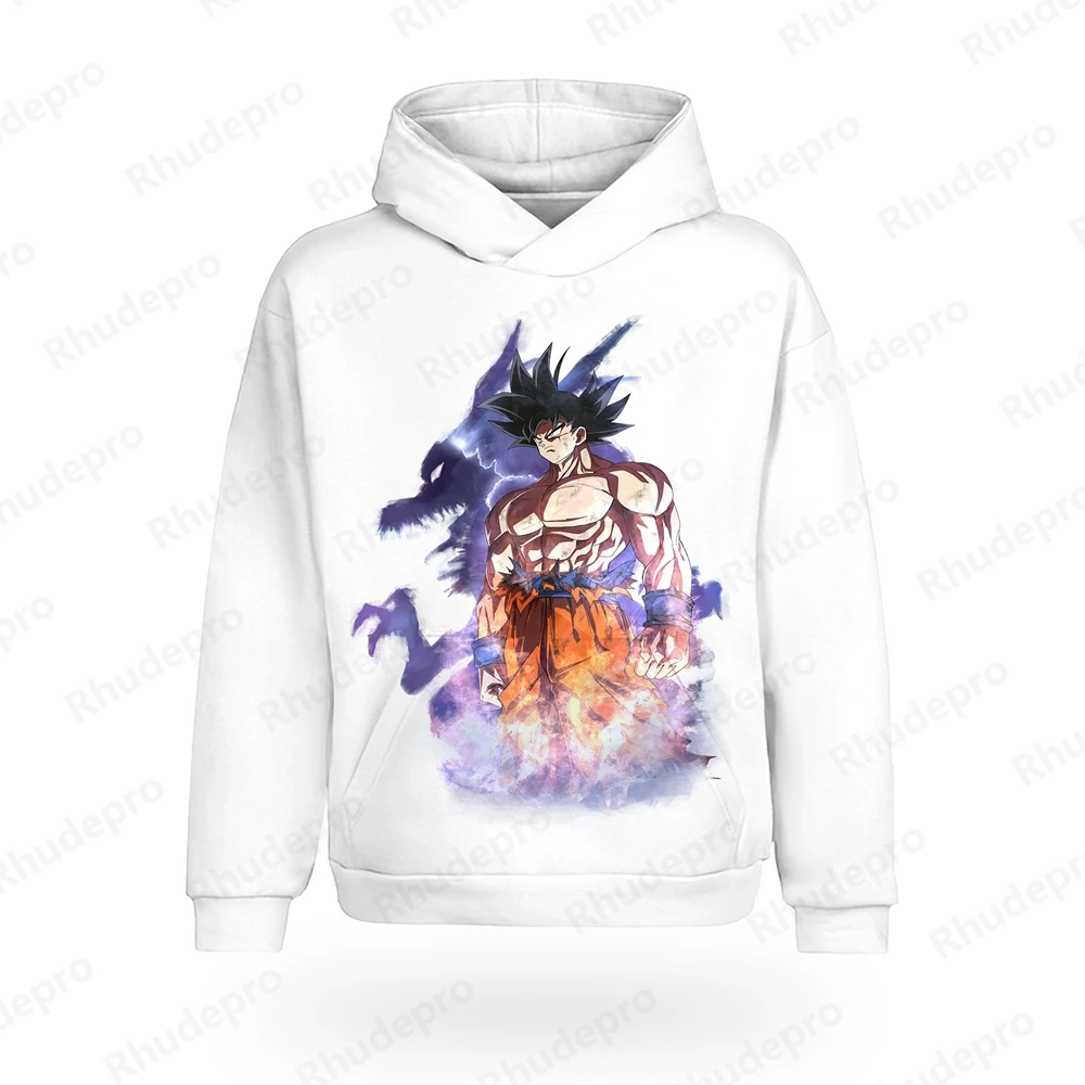 

Clothes Men Goku Harajuku Style Vegeta High Street Dragon Ball Couple Outfit Gym Hoodie Man Long Sleeve Tee Tops 2024