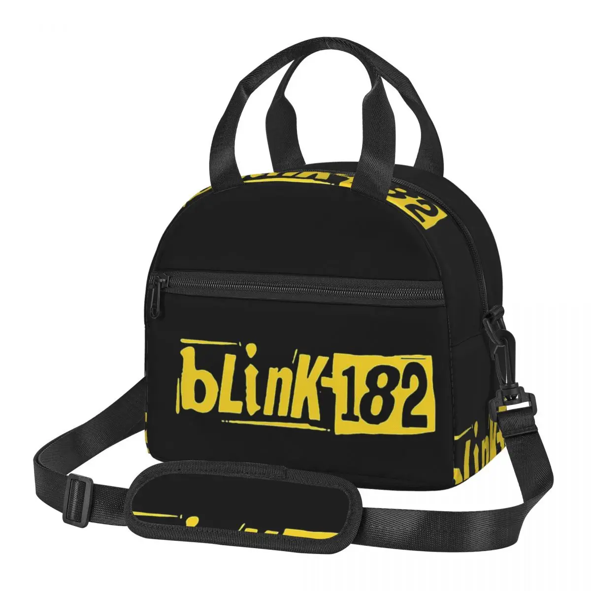 Blink 182 Punk Smile Lunch Bags Insulated Bento Box Waterproof Lunch Tote Picnic Bags Thermal Bag for Woman Work