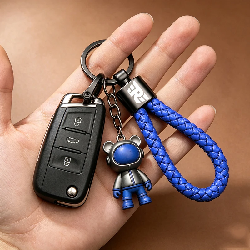 For Royal Enfield Bullet Meteor Classic 350 500 Interceptor 650 Continental GT 535 Himalayan 411 Ring Braided rope Keychain