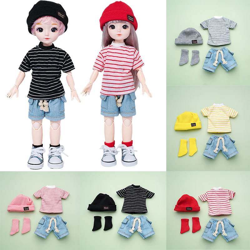 Fashion 1/6 Bjd Doll Clothes Accessories Causal Suit 30cm Doll Clothes Skirt Kids Girls Doll Toy Gift