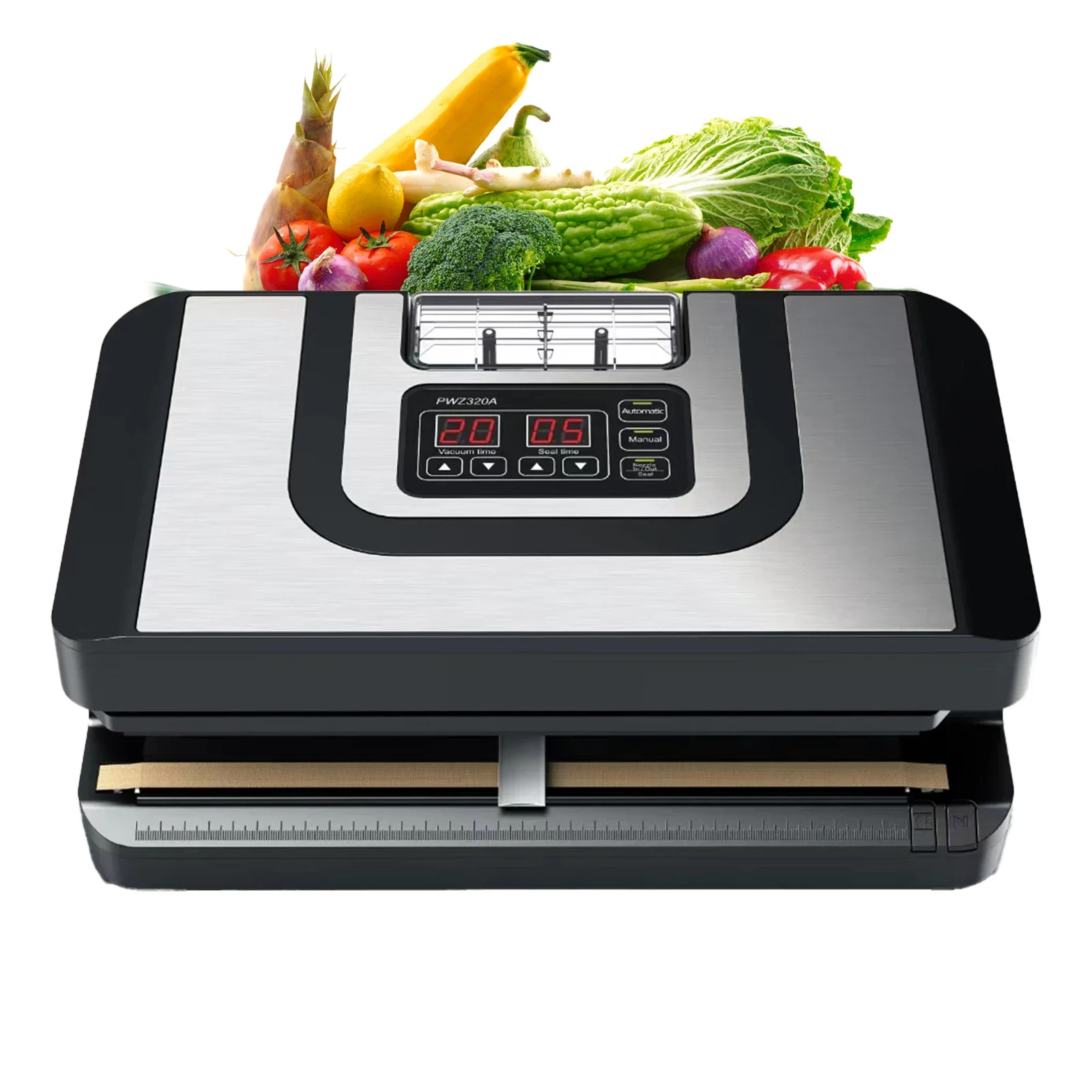 Factory Direct Sale 110v 220v Single Nozzles Commercial 32cm Extended Seal Vacuum Sealer Universal Bag Vacuum Sealer Machine