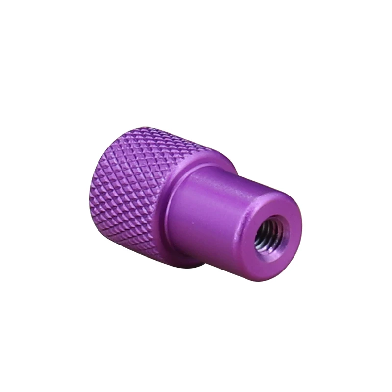 1Pcs Knurled Thumb Nuts With Side Hole Aluminum Alloy Hand Grip Knobs Step Nut Silver/Black/Red D12XH12mm  M3 M4 M5
