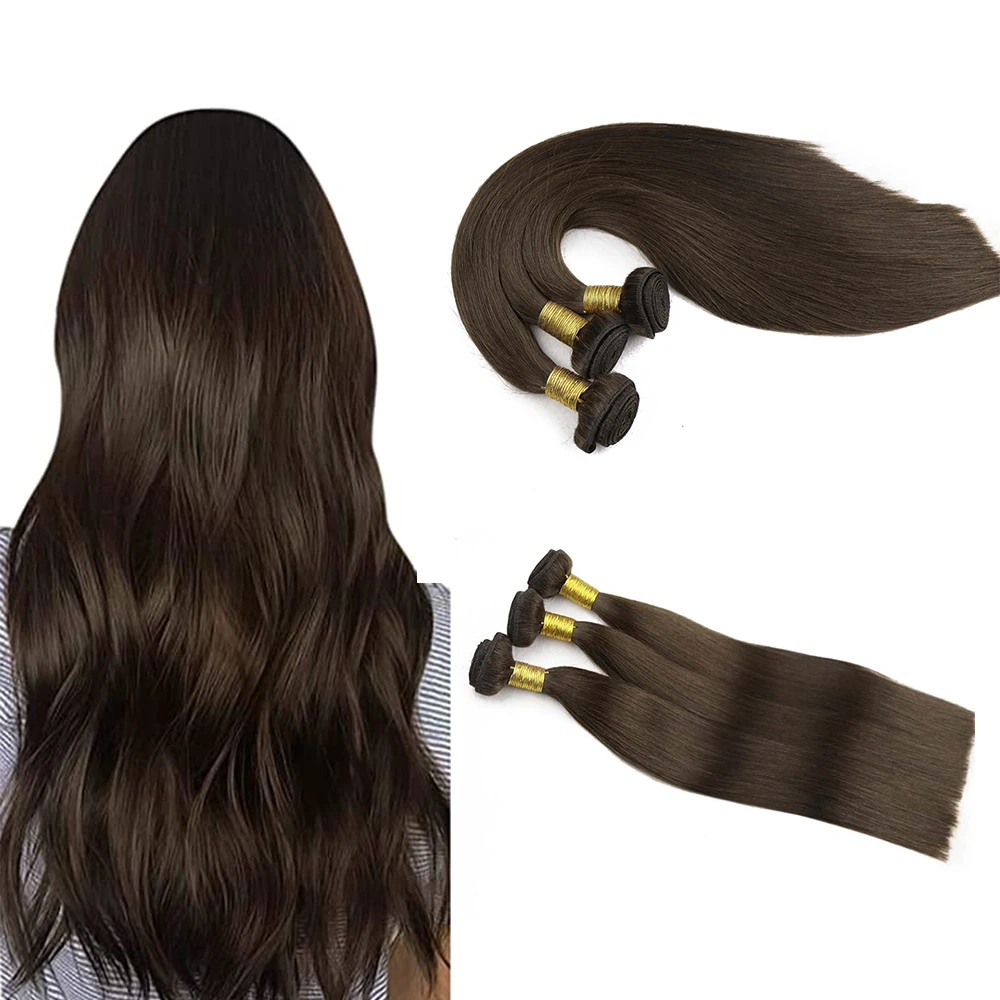 Color #2 Raw Virgin Cuticle Aligned Cambodian Hair Vendor Double Drawn Extensions Hair Bundles Human Hair 100g per pack