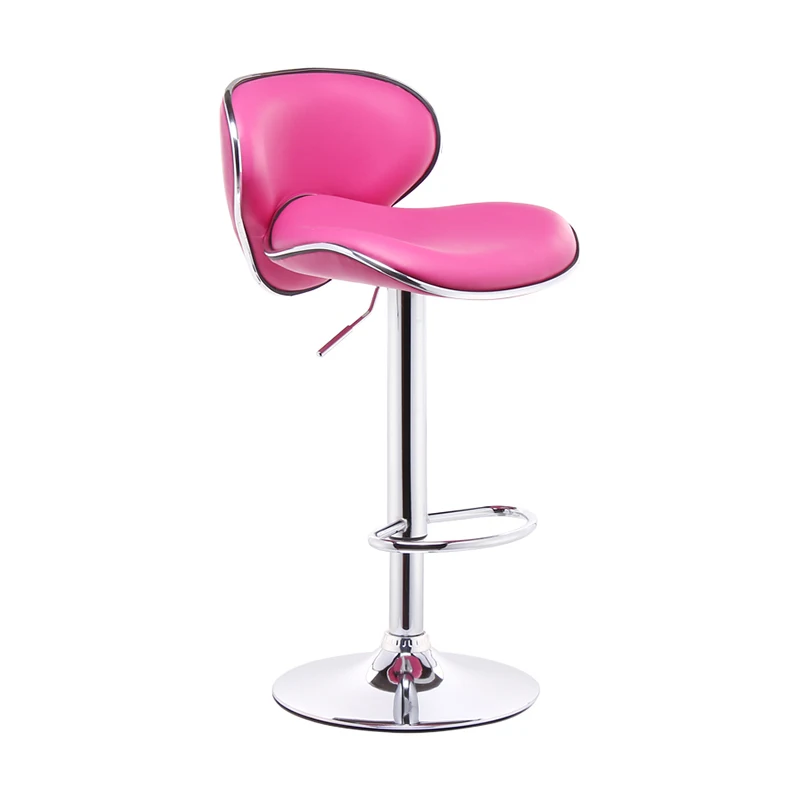 Vintage Aviator Bar Stool Metal Frame Leather Cushion Rotary Adjustable Height Bar Furniture Suitable for Bar KTV Cafe