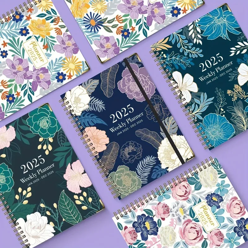 2025 Planner 2025 Weekly and Monthly Calendar Plan from January to December A5 (6.2\