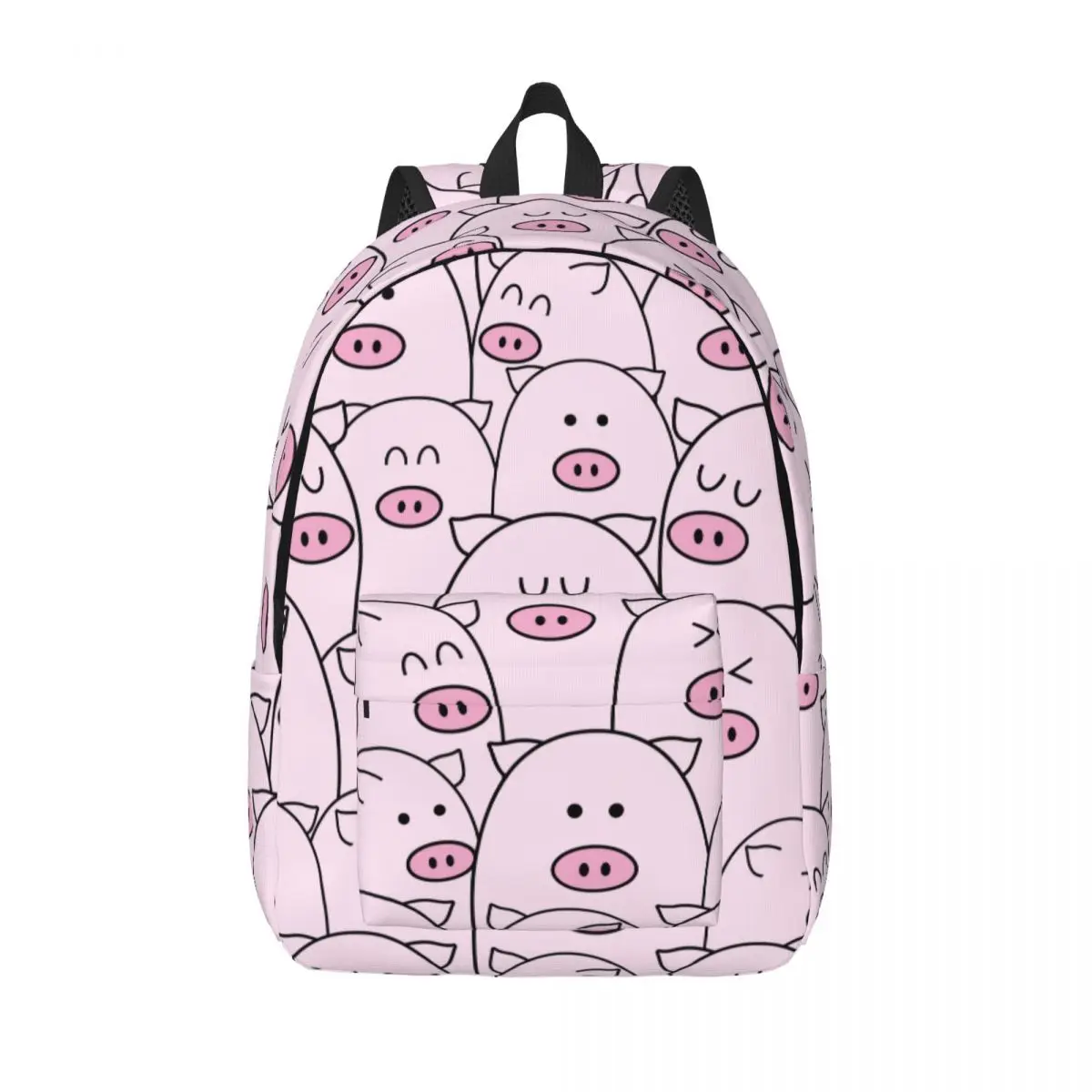 

Pink Cartoon Cute Pig Animal for Men Women Student School Bookbag Daypack Middle High College Outdoor