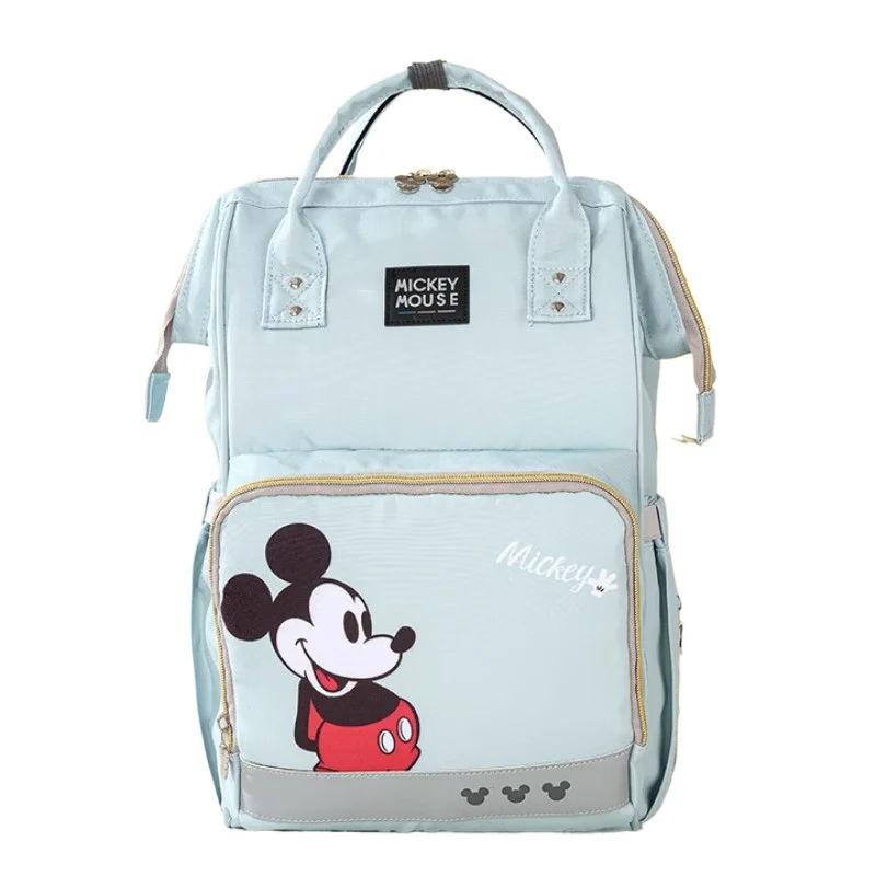 

Disney Backpack Purse Handbag for Moms Luxury Multifunctional Large Capacity Lightweight Green with Hooks Outdoor Baby Care