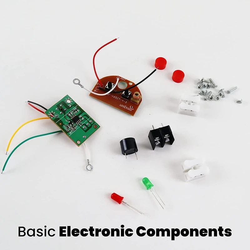 Kits de haste, aprender código morse, construir uma máquina de telégrafo, experimento de circuito elétrico, kit de eletricidade (sem bateria)