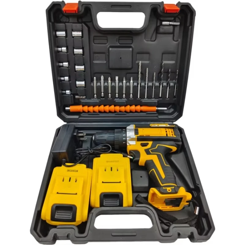 

Hand drill cross-border hot-selling household multi-function charging lithium battery electric screwdriver power tool set
