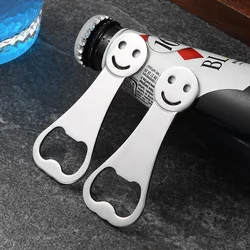 Metal Smiling Face Beer Bottle Opener, Stainless Steel Bottle Cap Opener, Kitchen Accessories