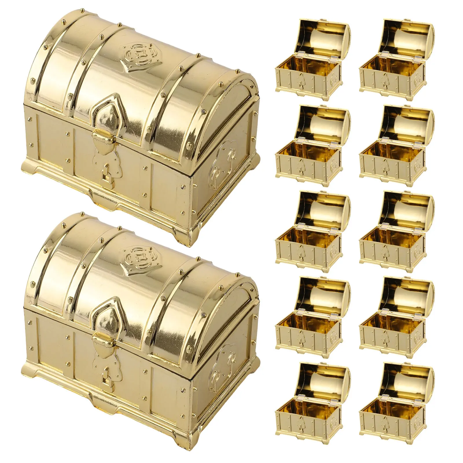 

12 PCS Pirate Candy Gift Box Treasure Chest Mini Party Favors for Chests Halloween