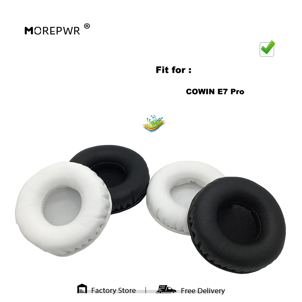 Replacement Ear Pads for COWIN E7 E-7 E 7 Pro Active Noise Headset Parts Leather Cushion Velvet Earmuff Earphone Sleeve Cover