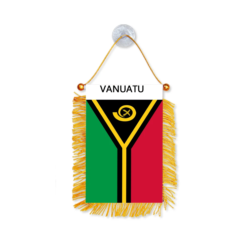 Directly Delivery Car Window Decoration Stain Bunting Pennant VANUATU Flags