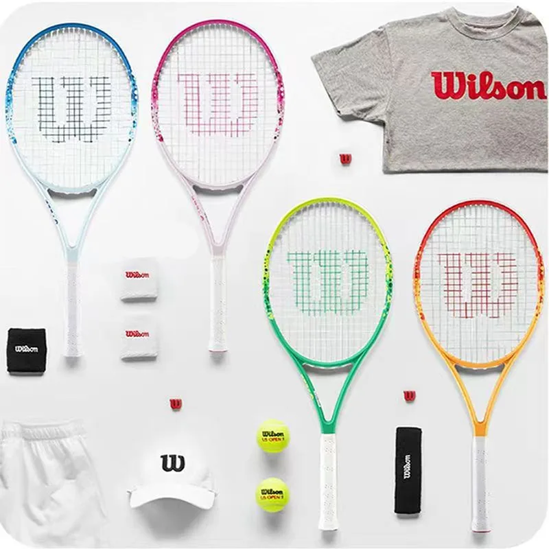 Original Wilson Tennis schläger Voll carbon profession elle Wettkampfs chläger Erwachsene Männer Frauen Anfänger Training Tennis schläger