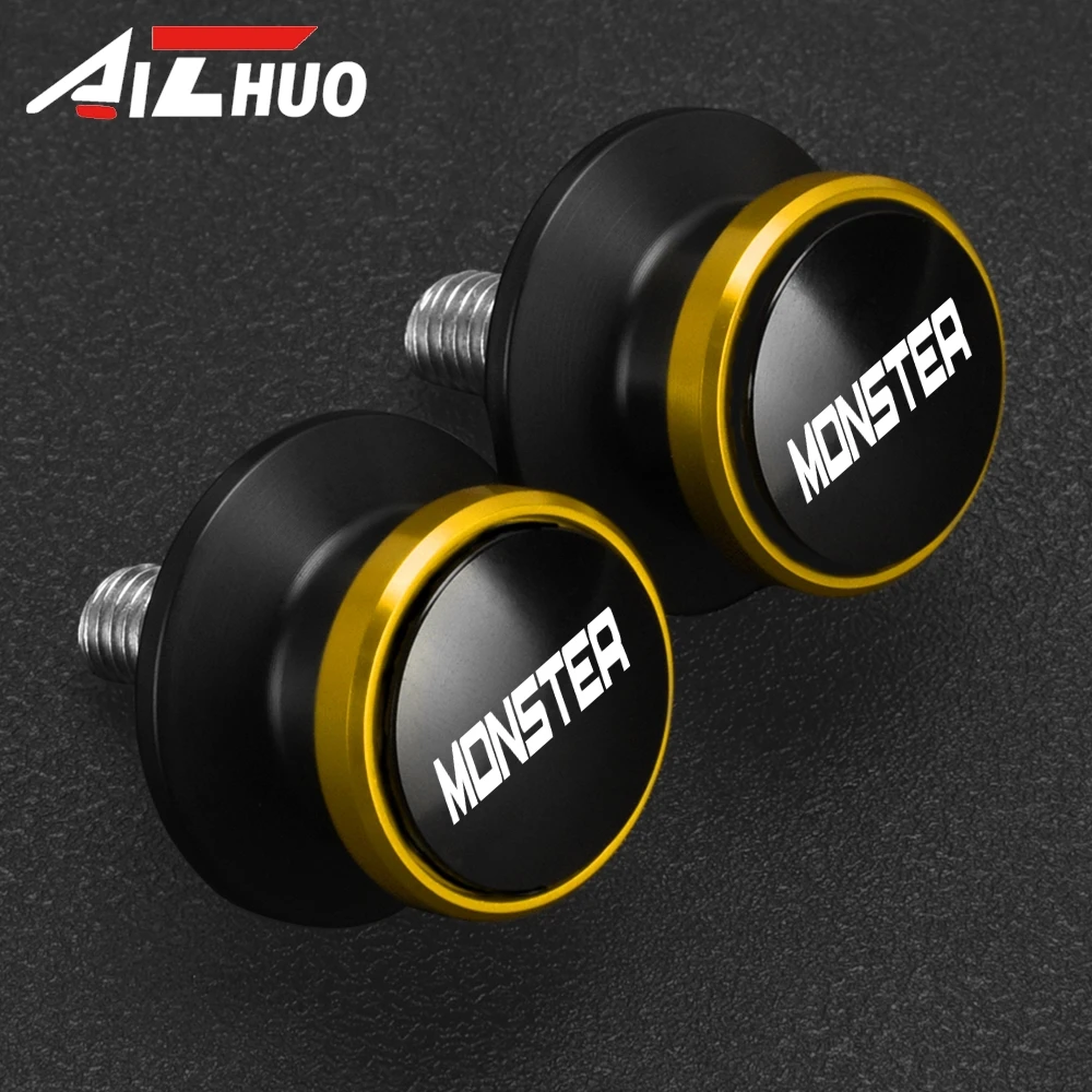 8 مللي متر دراجة نارية Swingarm بكرات المتزلجون الخلفية حامل مسامير ل Ducati الوحش 821 950 SP 695 696 796 797 1200 600 620 696 937 S20R #5