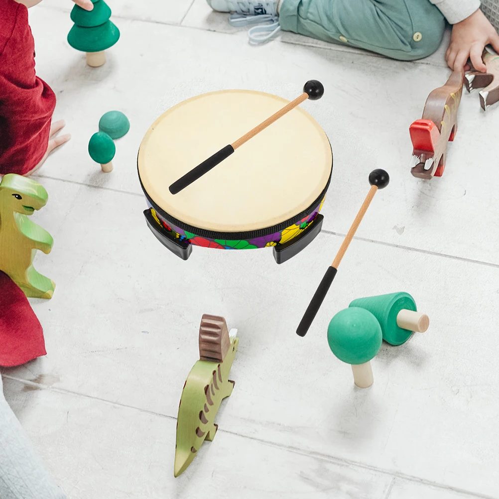 

2Pairs Tongue Drum Mallets Wooden Rubber Drumsticks Clear Sound Durable Safe Musical Instrument Accessory for Beginners