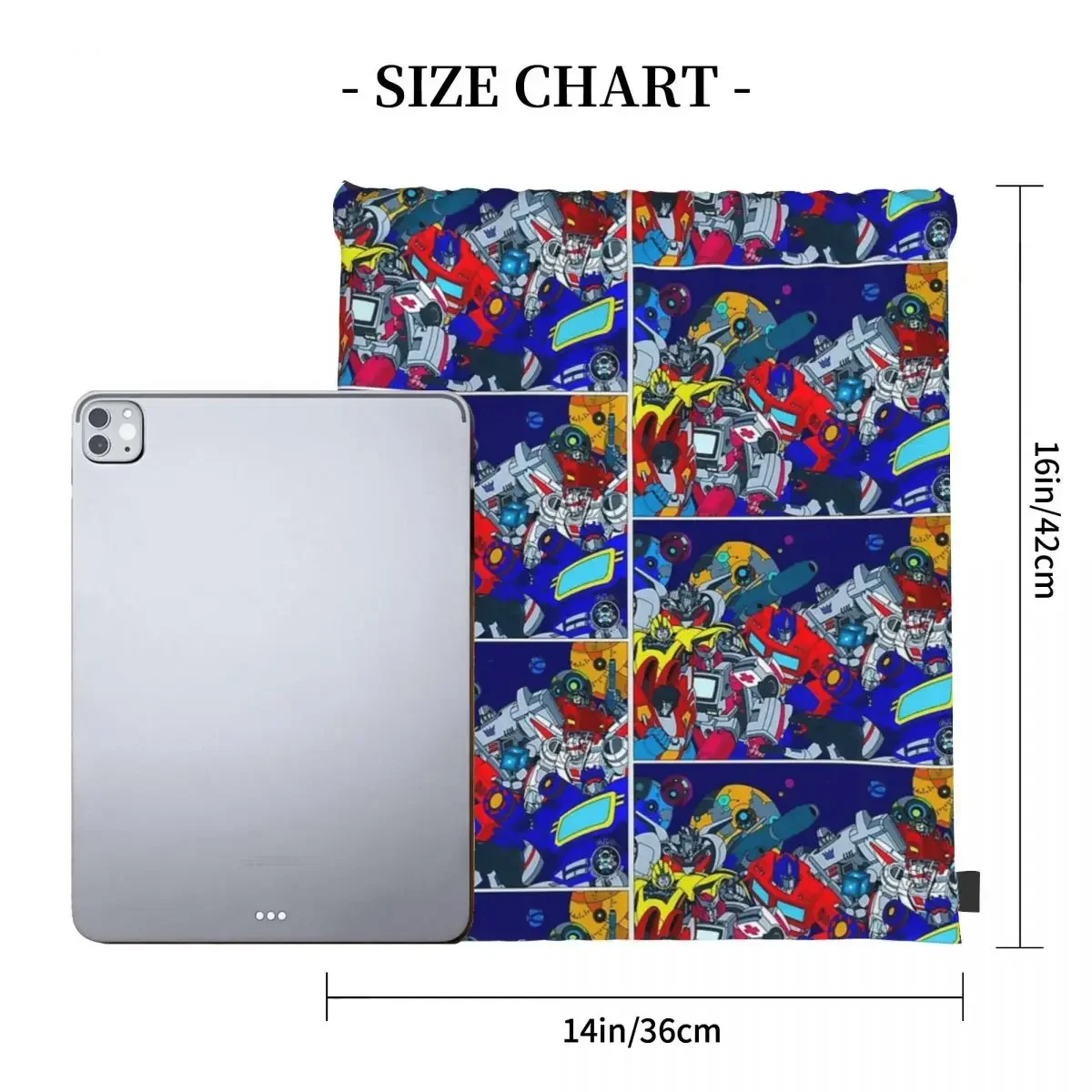 トランスフォーマーバックパックファッションポータブルドローストリングバッグ、バンドルポケットスポーツバッグ、男性と女性のためのブックバッグ、学生