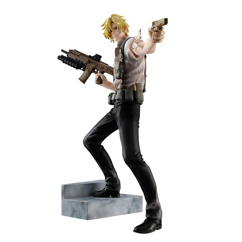 Stock Genuine MH Mega House GEM BANANA FISH Ash Lynx 23.5CM PVC Anime Action Figures Collectable Model Toys Doll Birthday Gift