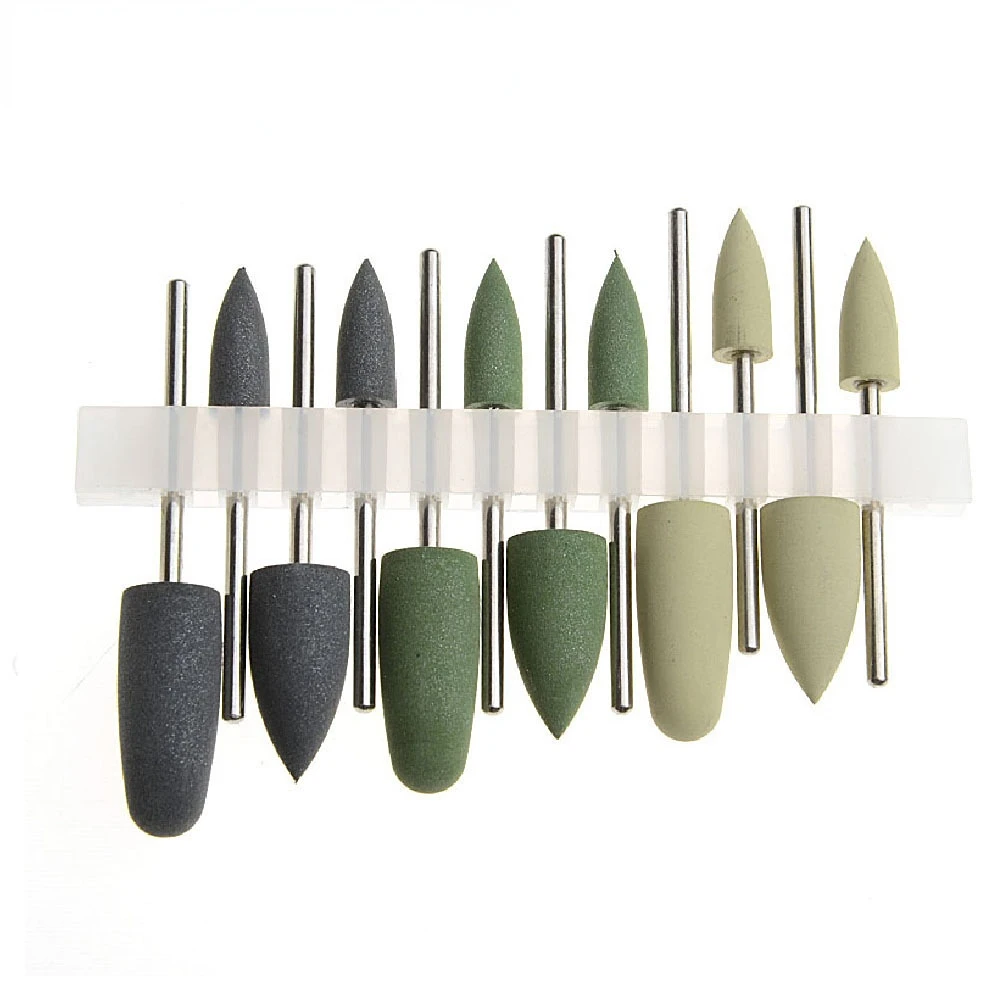 AG Dental Light Curing Polishing Set Dental Resin Base Acrylic Polishing Burs Kit Invisible Denture Polishing Set