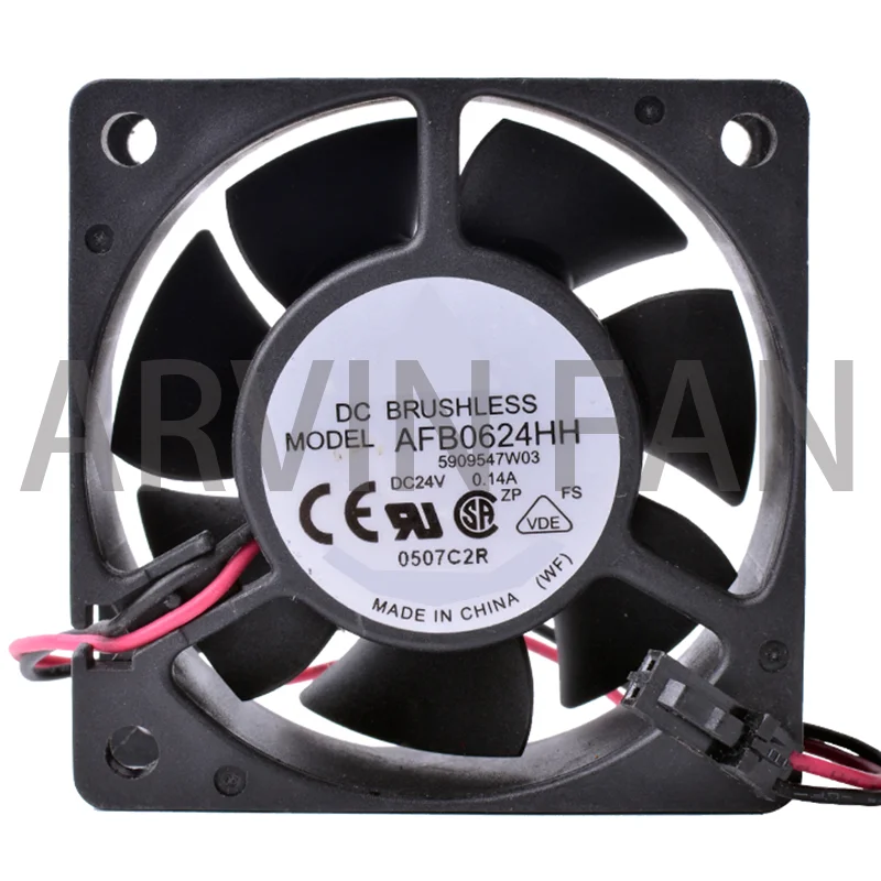 

Brand New Original 6CM 6025 60mm 60x60x25mm AFB0624HH Double Ball Bearing Inverter Cooling Fan