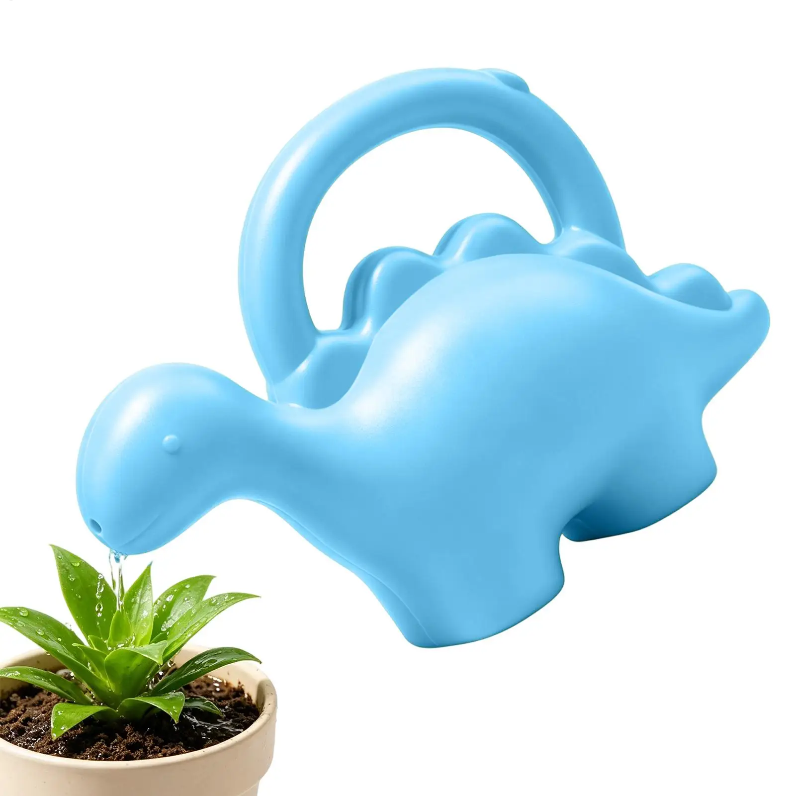 1.5L Dinosaur Shaped Garden Kettle Watering Can Indoor Watering Can for Kids Indoor Yard Outside Lawn Flower Patio Home Balcony