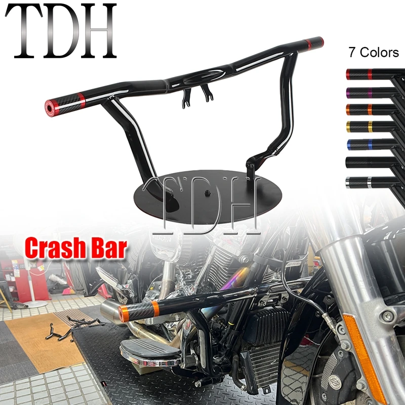 

Для Harley Touring Road King Special FLHRXS FLHRC FLHRSE6 Street Glide Мотоцикл 1 1/4 "32 мм Передняя защита двигателя Краш-бар 14-25