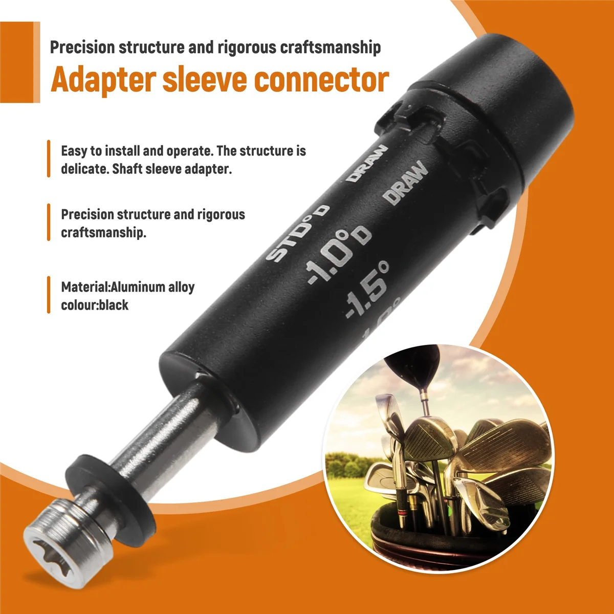 AD11.335 كم محول عمود الجولف رقم 1 كم محول السائق لـ Cobra Radspeed Speedzone