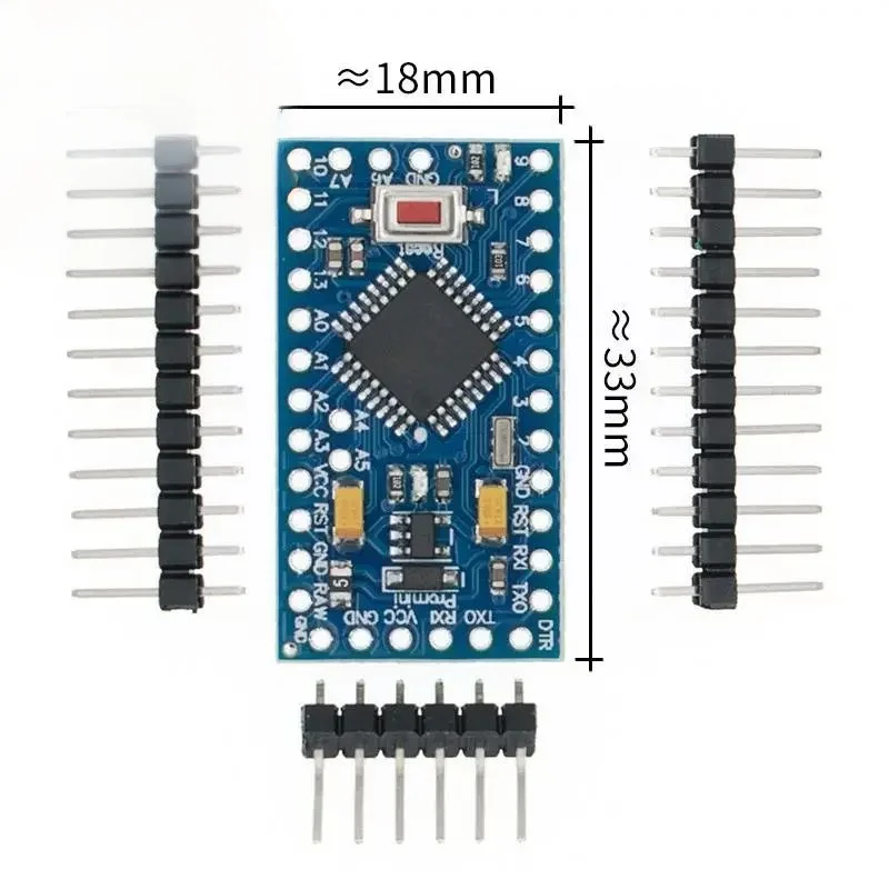 Pro Mini 328 Mini 3.3V/8M 5V/16M ATMEGA328 ATMEGA328P-AU 3.3V/8MHz 5V/16MHZ ATMEGA328P for Arduino