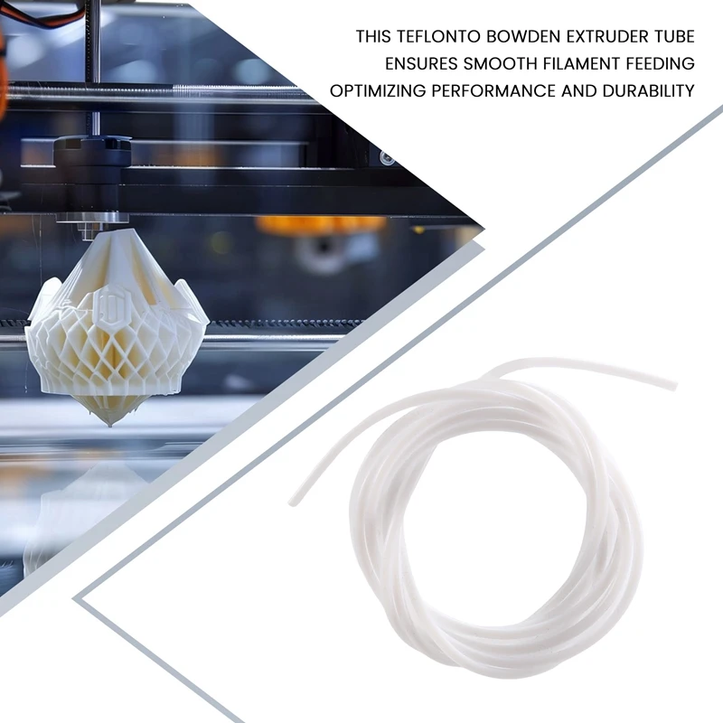Tubo ptfe para impressora 3d, 2.5x4mm, para laboratório de bambu p1p/ams/a1, mini extrusora bowden de tubo teflonto para peças de filamento ambulab a