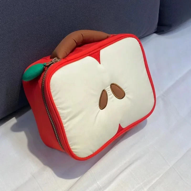 Fashion Love And Deepspace Apple Bag Apple Embroidered Makeup Bag Caleb Storage Bag Portable Large Capacity Travel Storage Bag