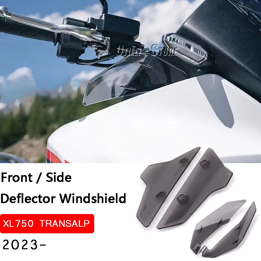 

Motorcycle Front Side Wind Windshield Side Deflector Handshield Front Wind For HONDA XL750 Transalp XL 750 TRANSALP 2023 2024