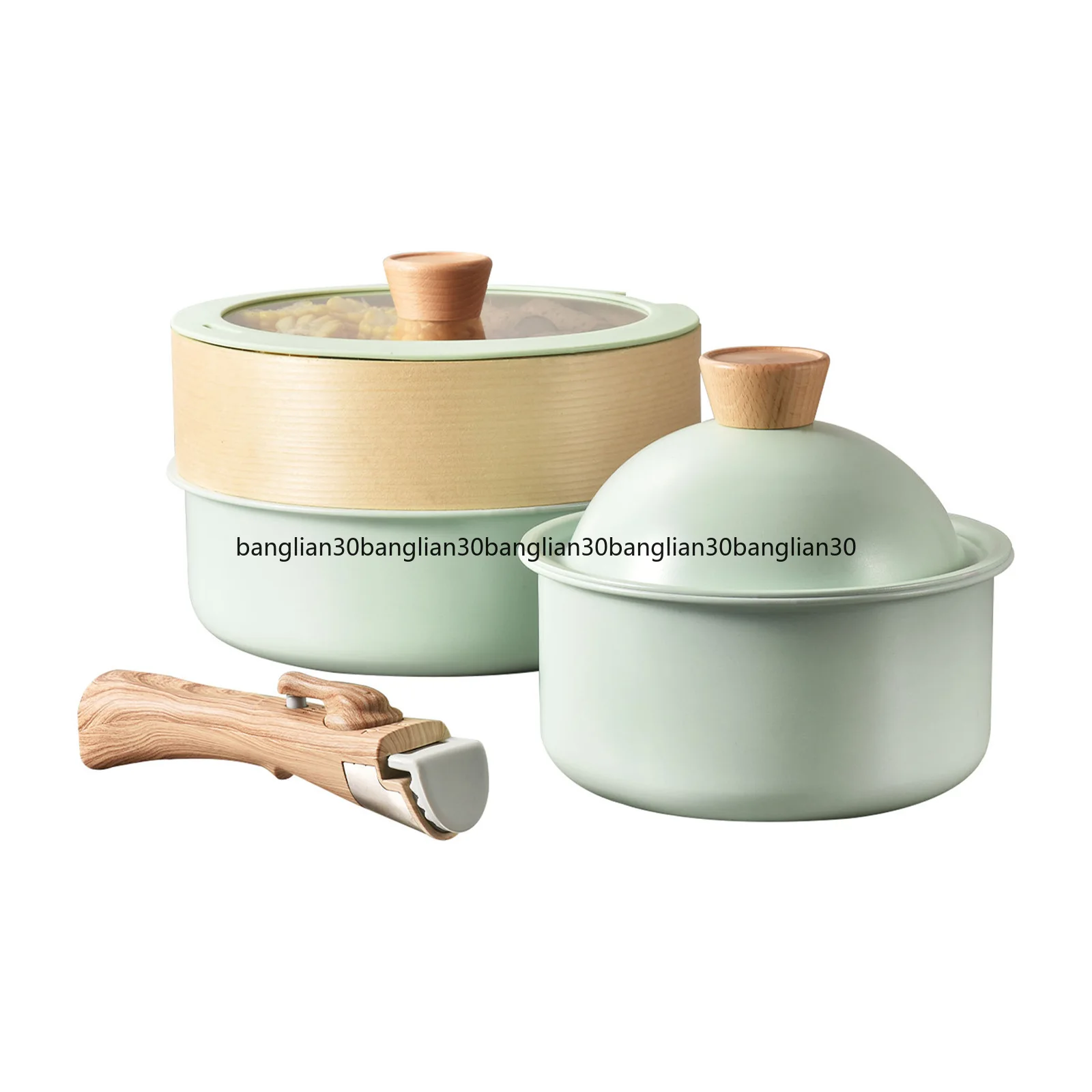 

Простой и свежий бытовой набор в скандинавском стиле, утолщенная кастрюля с дном кастрюли, кастрюля для молока, сковорода с антипригарным покрытием