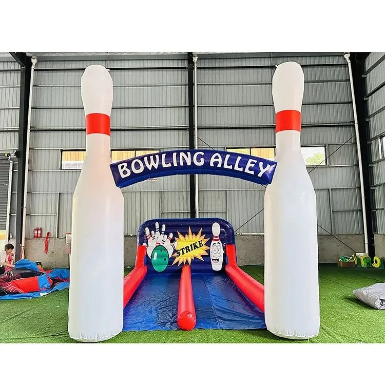 

Hot Sale 8x3.5m Giant Inflatable Bowling Set Game Bowling Alley Game for Kids and Adults, Not Including Bowling Ball