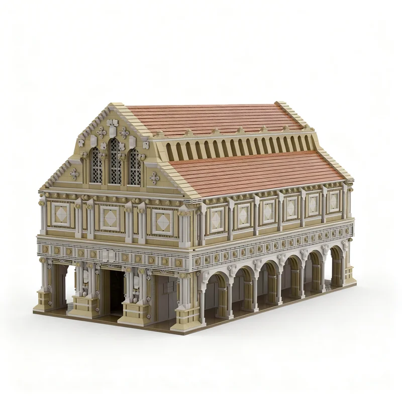 20134pcs MOC Ancient Roman Basilica Model Toys Building Blocks Construction Christmas Gift Brick Education Assemble Kids Idea