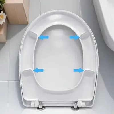 

10Pcs Toilet Seat Bumpers Cushioning Pads Self-Adhesive Anti-Slip Gaskets for Stable Toilet Seat Fit and Noise Reduction