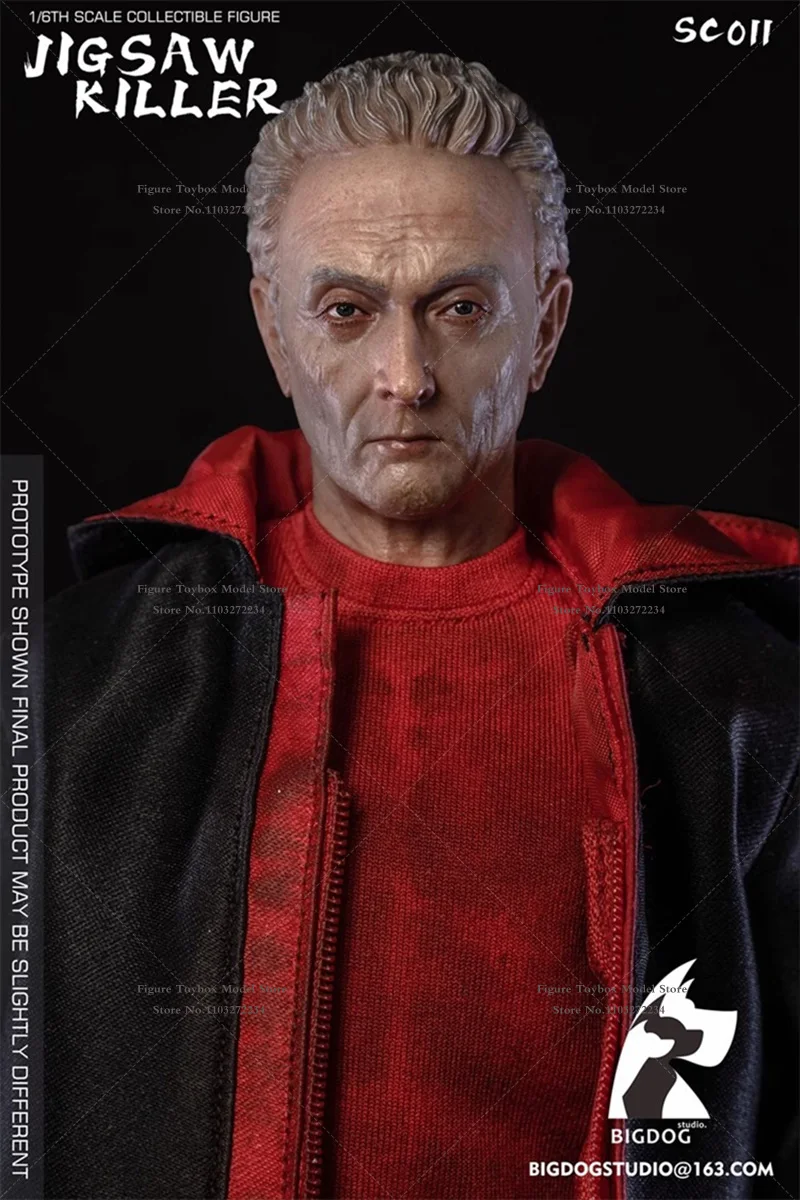 BIGDOG STUDIO SC012 1/6 تحصيل بانوراما القاتل رجل عمل الشكل استبدال خنزير رئيس ديكور 12 بوصة ذكر تمثال نموذج #4
