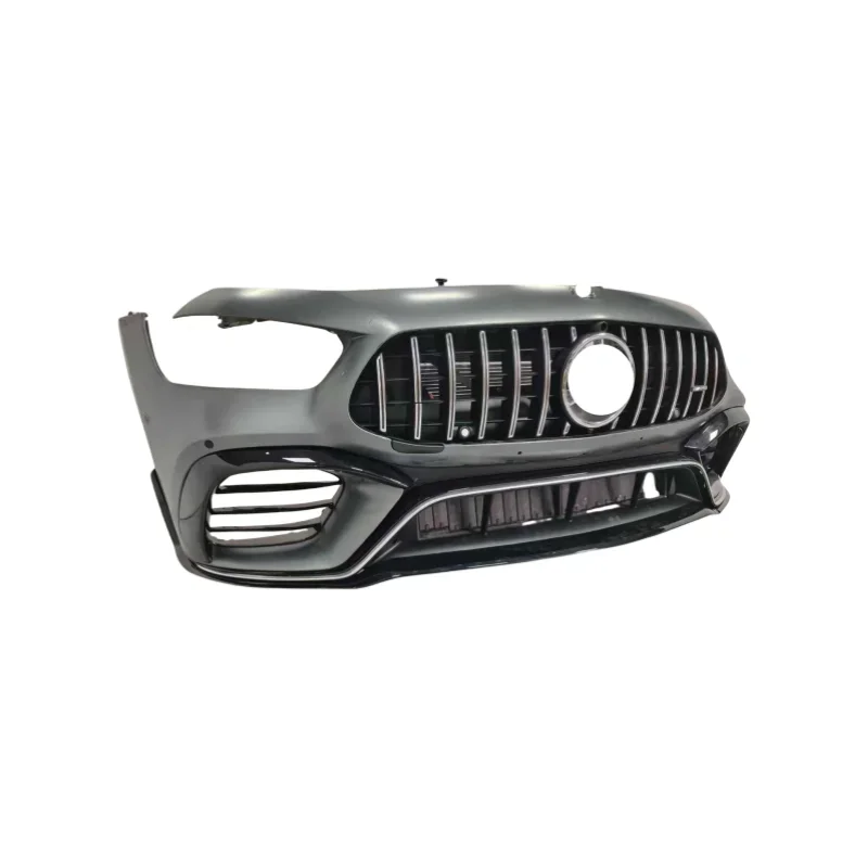 Used AMG Grill Grille Radiator Surround Body Kit Front Bumper for Mercedes GT X290 GT50 GT53 GT63S GT43 Featuring ABS Fog Lights