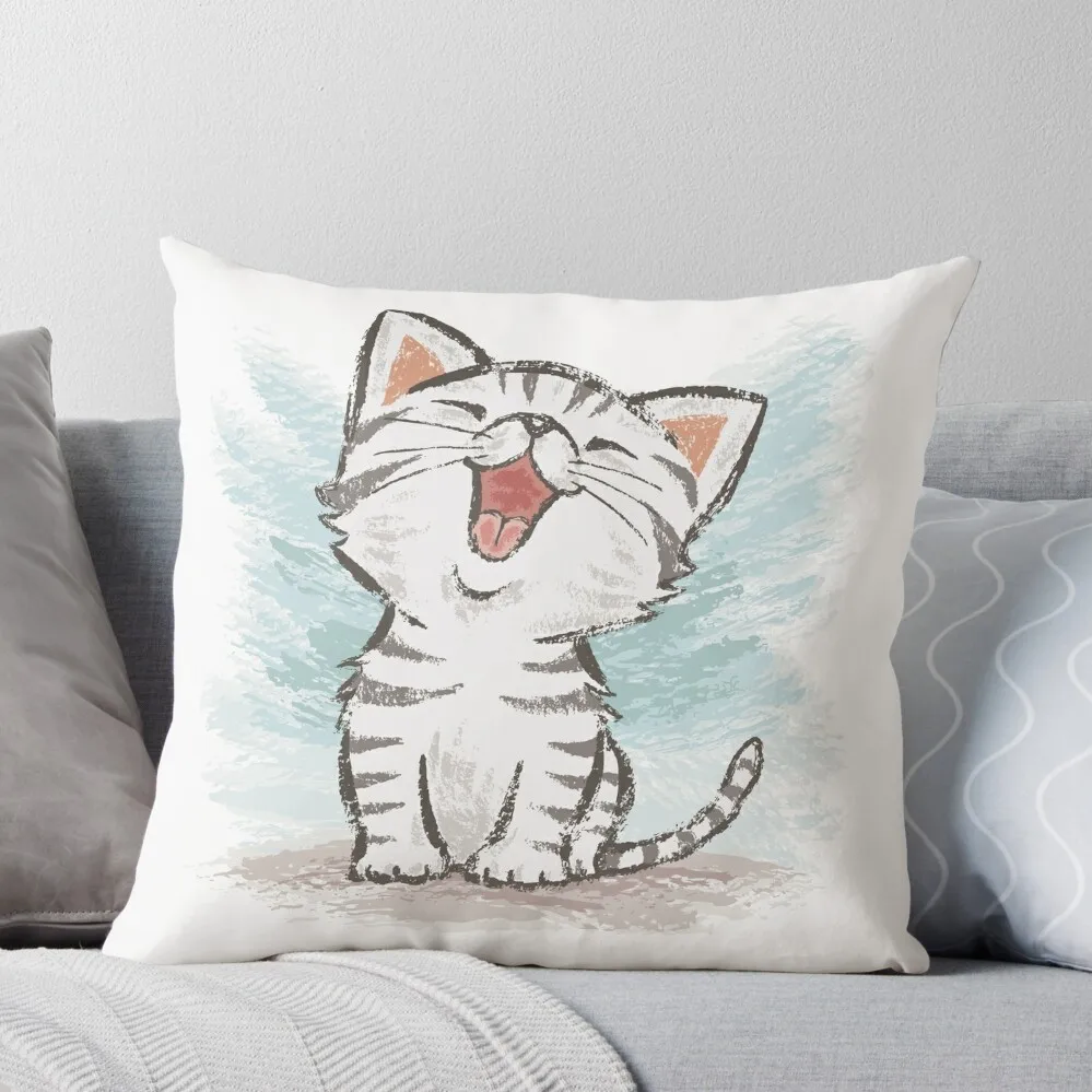 

American Shorthair happy Throw Pillow Embroidered Cushion Cover Christmas Pillow Covers