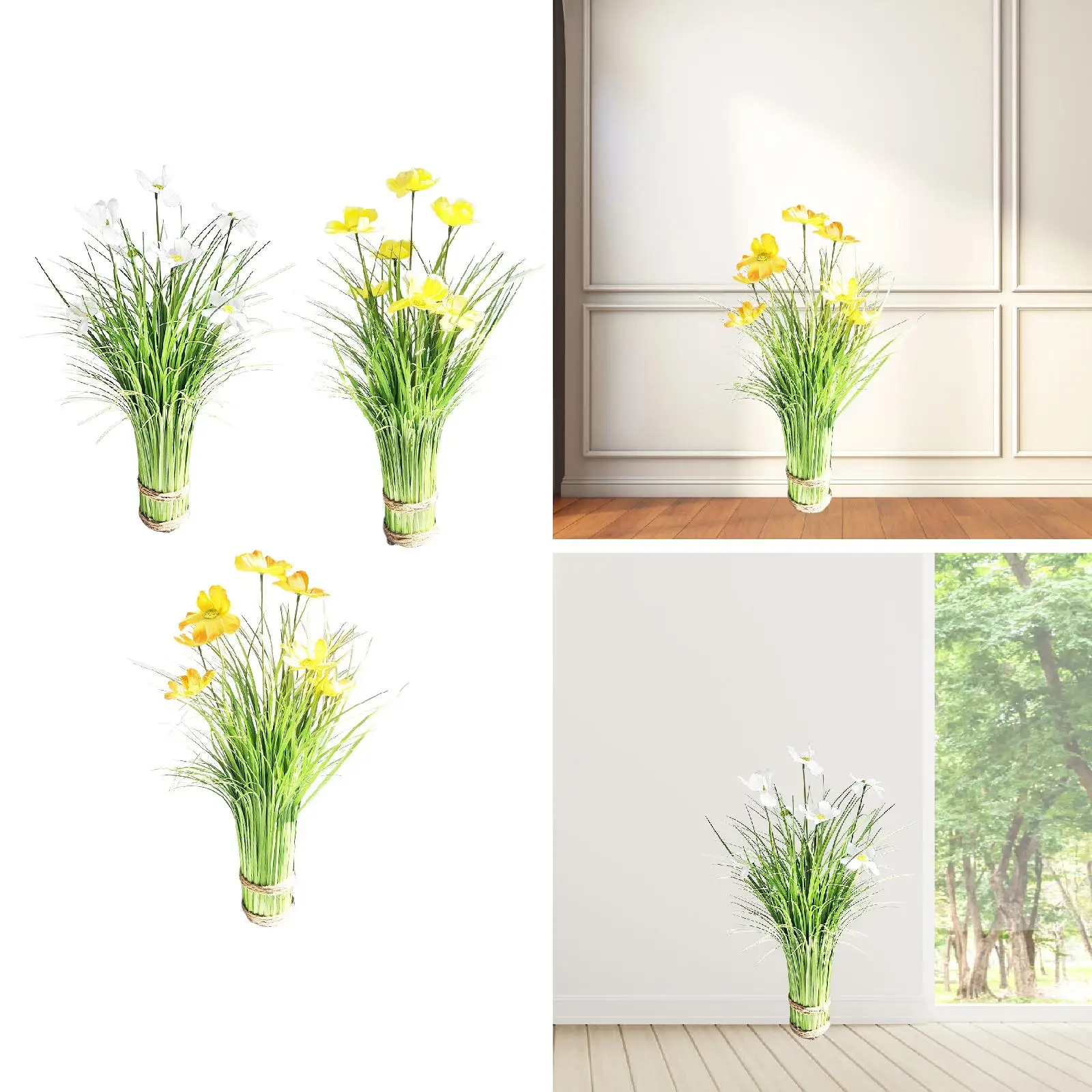 

Искусственные цветы и растения для декора, имитация зелени, искусственные листья, искусственные цветы для